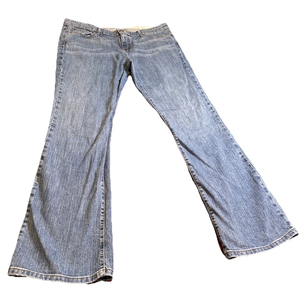 Sonoma Life + Style Womens 16A Bootcut Jeans Medium Wash Stretch Denim